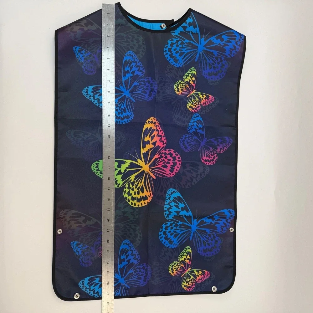 Beautiful Butterfly 3Pack Adult Bibs Waterproof & Easy-Clean Clothing Protectors